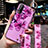 Coque Silicone Fleurs Souple Couleur Unie Etui Housse pour Vivo Y11s Petit