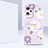 Coque Silicone Fleurs Souple Couleur Unie Etui Housse pour Xiaomi Redmi Note 12 Pro 5G Petit