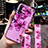 Coque Silicone Fleurs Souple Couleur Unie Etui Housse S01 pour Huawei Nova 6 5G Violet