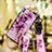 Coque Silicone Fleurs Souple Couleur Unie S01 pour Huawei Honor 8X Rose