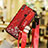 Coque Silicone Fleurs Souple Couleur Unie S01 pour Huawei Honor 8X Rouge