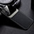 Coque Silicone Gel Motif Cuir Housse Etui avec Magnetique FL1 pour Samsung Galaxy A04s Noir