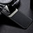 Coque Silicone Gel Motif Cuir Housse Etui avec Magnetique FL1 pour Samsung Galaxy M52 5G Noir