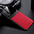 Coque Silicone Gel Motif Cuir Housse Etui avec Magnetique FL1 pour Samsung Galaxy M52 5G Rouge