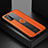 Coque Silicone Gel Motif Cuir Housse Etui avec Magnetique FL1 pour Samsung Galaxy S20 5G Orange