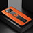 Coque Silicone Gel Motif Cuir Housse Etui avec Magnetique FL1 pour Xiaomi Poco X3 NFC Orange
