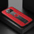 Coque Silicone Gel Motif Cuir Housse Etui avec Magnetique FL1 pour Xiaomi Poco X3 NFC Rouge