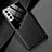 Coque Silicone Gel Motif Cuir Housse Etui avec Magnetique M01 pour Samsung Galaxy S22 Plus 5G Noir