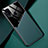 Coque Silicone Gel Motif Cuir Housse Etui avec Magnetique pour Samsung Galaxy M21s Vert