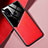 Coque Silicone Gel Motif Cuir Housse Etui avec Magnetique pour Samsung Galaxy M31 Prime Edition Rouge