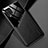 Coque Silicone Gel Motif Cuir Housse Etui avec Magnetique pour Samsung Galaxy M32 4G Noir