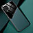 Coque Silicone Gel Motif Cuir Housse Etui avec Magnetique pour Samsung Galaxy M32 4G Vert