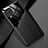 Coque Silicone Gel Motif Cuir Housse Etui avec Magnetique pour Samsung Galaxy M62 4G Noir