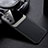Coque Silicone Gel Motif Cuir Housse Etui avec Magnetique pour Samsung Galaxy S22 Plus 5G Noir