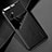 Coque Silicone Gel Motif Cuir Housse Etui avec Magnetique pour Xiaomi Poco M5 4G Noir