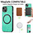 Coque Silicone Gel Motif Cuir Housse Etui avec Magnetique S11D pour Apple iPhone 14 Petit