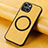 Coque Silicone Gel Motif Cuir Housse Etui avec Magnetique S11D pour Apple iPhone 14 Petit