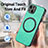 Coque Silicone Gel Motif Cuir Housse Etui avec Magnetique S11D pour Apple iPhone 14 Petit