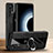 Coque Silicone Gel Motif Cuir Housse Etui avec Support Bague Anneau Aimante Magnetique PB1 pour Xiaomi Mi 12T Pro 5G Petit