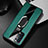 Coque Silicone Gel Motif Cuir Housse Etui avec Support Bague Anneau Aimante Magnetique pour Oppo Reno5 5G Petit