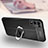 Coque Silicone Gel Motif Cuir Housse Etui avec Support Bague Anneau Aimante Magnetique pour Realme Q3s 5G Petit