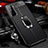 Coque Silicone Gel Motif Cuir Housse Etui avec Support Bague Anneau Aimante Magnetique pour Samsung Galaxy S23 5G Petit
