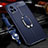 Coque Silicone Gel Motif Cuir Housse Etui avec Support Bague Anneau Aimante Magnetique pour Vivo iQOO 7 Legend 5G Petit