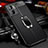 Coque Silicone Gel Motif Cuir Housse Etui avec Support Bague Anneau Aimante Magnetique pour Xiaomi Redmi 11 Prime 5G Petit