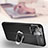 Coque Silicone Gel Motif Cuir Housse Etui avec Support Bague Anneau Aimante Magnetique S02 pour Apple iPhone 14 Petit