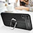 Coque Silicone Gel Motif Cuir Housse Etui avec Support Bague Anneau Aimante Magnetique S02 pour Oppo Reno5 5G Petit