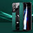 Coque Silicone Gel Motif Cuir Housse Etui avec Support Bague Anneau Aimante Magnetique S03 pour Samsung Galaxy S21 5G Vert