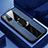 Coque Silicone Gel Motif Cuir Housse Etui avec Support Bague Anneau Aimante Magnetique T01 pour Huawei Nova 6 5G Bleu
