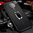 Coque Silicone Gel Motif Cuir Housse Etui avec Support Bague Anneau Aimante Magnetique T01 pour Xiaomi Poco F2 Pro Petit