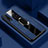 Coque Silicone Gel Motif Cuir Housse Etui avec Support Bague Anneau Aimante Magnetique T04 pour Huawei Honor 20 Lite Bleu