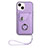 Coque Silicone Gel Motif Cuir Housse Etui BF1 pour Apple iPhone 14 Plus Violet