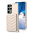 Coque Silicone Gel Motif Cuir Housse Etui BF1 pour Samsung Galaxy S22 Ultra 5G Kaki