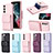 Coque Silicone Gel Motif Cuir Housse Etui BF5 pour Samsung Galaxy S23 Plus 5G Petit