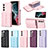 Coque Silicone Gel Motif Cuir Housse Etui BF6 pour Samsung Galaxy S23 5G Petit