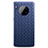 Coque Silicone Gel Motif Cuir Housse Etui D01 pour Huawei Mate 30 5G Bleu