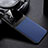 Coque Silicone Gel Motif Cuir Housse Etui FL1 pour Oppo F21s Pro 5G Bleu