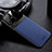 Coque Silicone Gel Motif Cuir Housse Etui FL1 pour Samsung Galaxy A81 Bleu