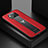 Coque Silicone Gel Motif Cuir Housse Etui FL2 pour Xiaomi Poco X3 NFC Rouge
