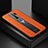 Coque Silicone Gel Motif Cuir Housse Etui FL2 pour Xiaomi Redmi 9 Prime India Orange