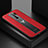 Coque Silicone Gel Motif Cuir Housse Etui FL2 pour Xiaomi Redmi 9 Prime India Rouge