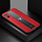 Coque Silicone Gel Motif Cuir Housse Etui FL2 pour Xiaomi Redmi 9i Rouge