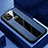 Coque Silicone Gel Motif Cuir Housse Etui H01 pour Apple iPhone 11 Pro Bleu
