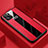 Coque Silicone Gel Motif Cuir Housse Etui H01 pour Apple iPhone 11 Pro Rouge