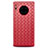 Coque Silicone Gel Motif Cuir Housse Etui H01 pour Huawei Mate 30 5G Rouge