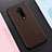 Coque Silicone Gel Motif Cuir Housse Etui H01 pour OnePlus 7T Pro Marron