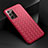 Coque Silicone Gel Motif Cuir Housse Etui H01 pour Samsung Galaxy Note 20 Ultra 5G Rouge
